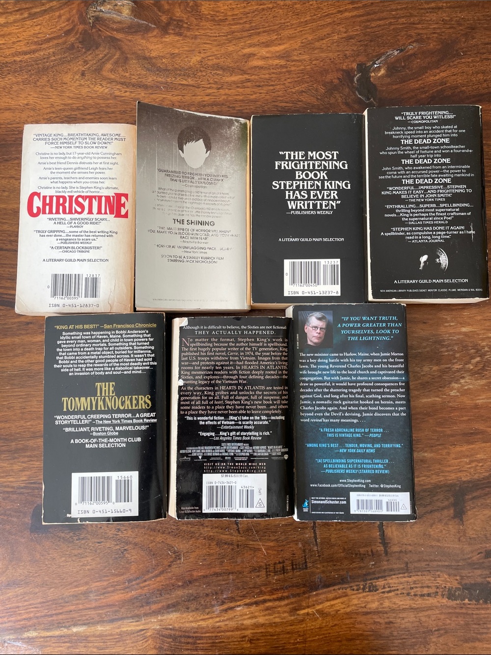7 Stephen King Vintage paperbacks Shining Dead Zone Pet Sematary Christine - Picture 2 of 14